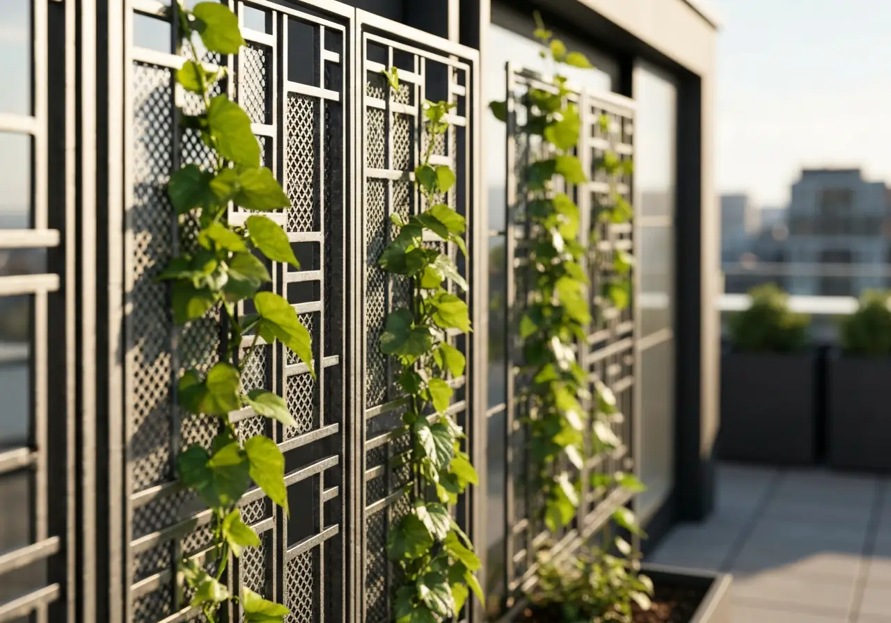 Claustra grillagé pour plantes grimpantes