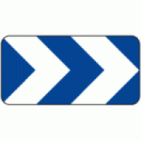 J4 (2 chevrons) - Balise J4 — 2 chevrons