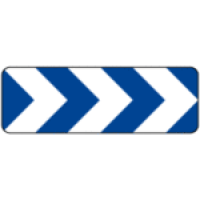 J4 (3 chevrons) - Balise J4 — 3 chevrons