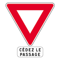 AB3a + M9c - Cédez le passage — Signal de position