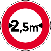 B11 - Accès interdit (longueur)