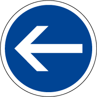 B21-2 - Direction obligatoire à gauche