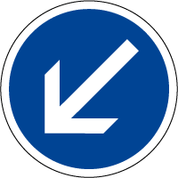 B21a2 - Contournement obligatoire par la gauche