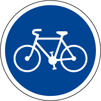 B22a - Piste cyclable obligatoire