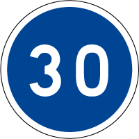 B25 - Vitesse minimale obligatoire