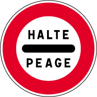 B5c - Arrêt au poste de péage