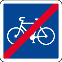 C114 - Fin piste cyclable conseillée