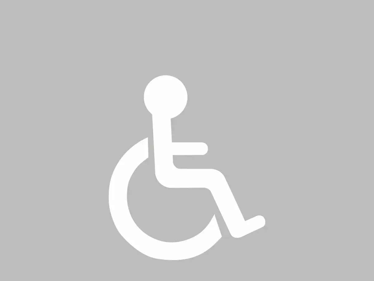 Symbole handicapé thermocollé
