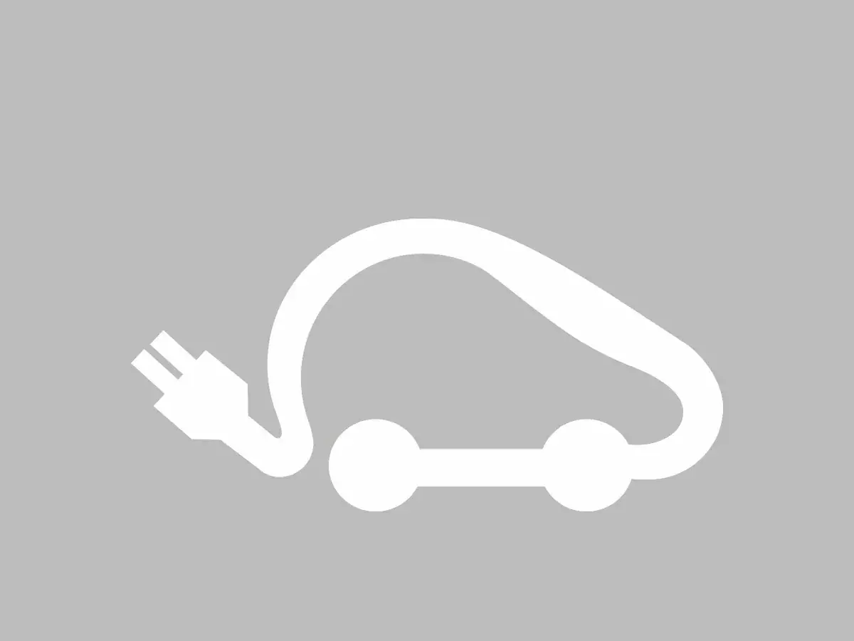 Symbole voiture électrique thermocollé