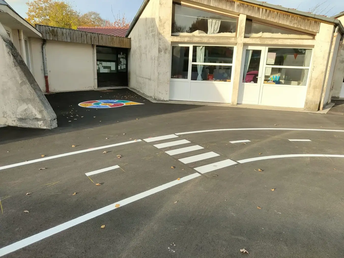 Cour d'école, parcours ludique