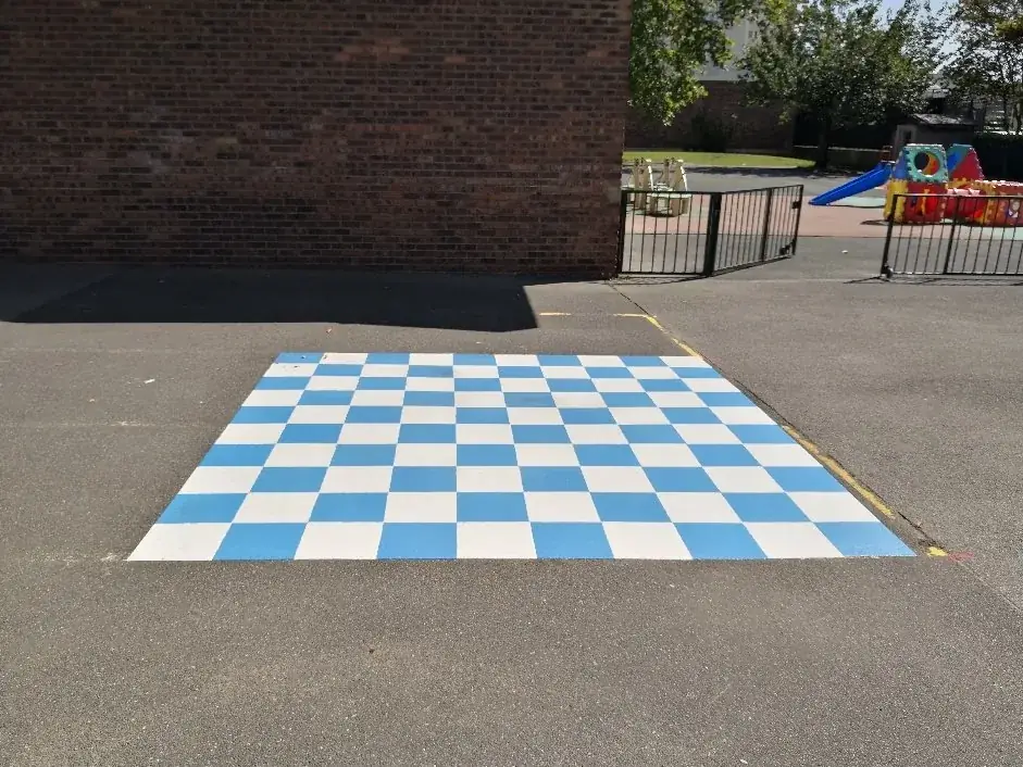 Damier de cour de récréation